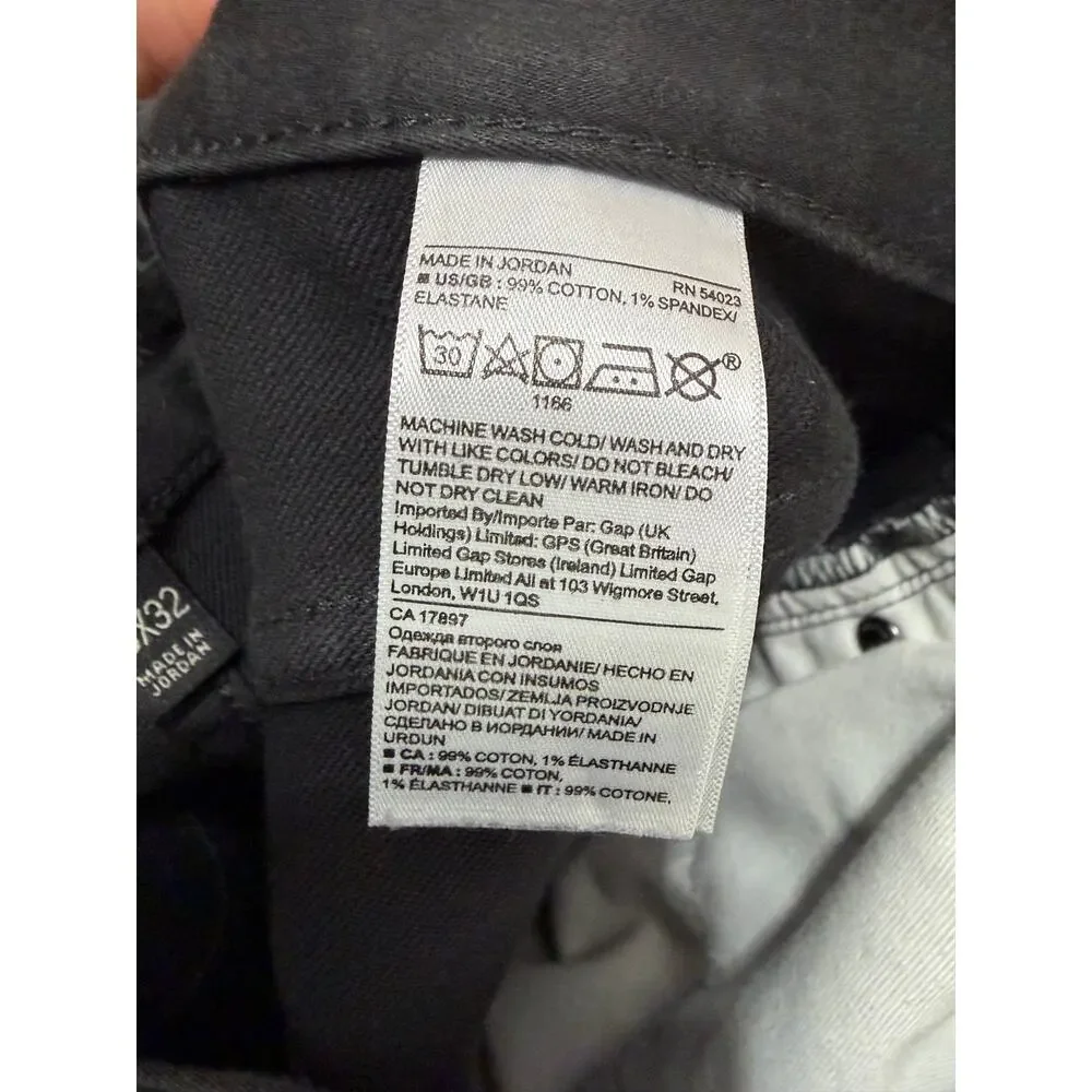 Banana Republic Traveler Slim Pants Men's 30x32 Gray Stretch 5 Pocket Chinos